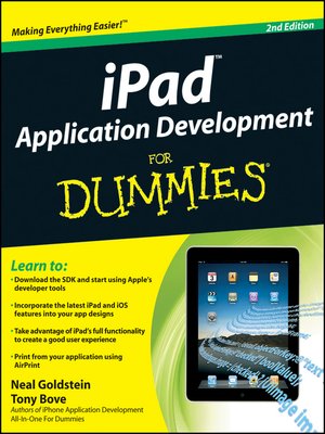cover image of iPad Application Development For Dummies